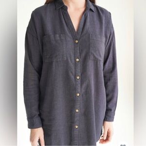 Carly Jean Los Angeles - Linen Ari Navy Blue - medium